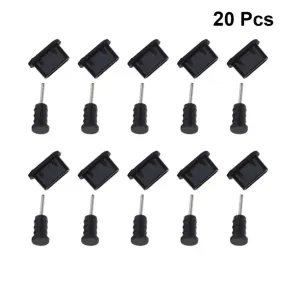 10 Pairs Type-C USB Dust Plugs – Silicone Covers for Phones