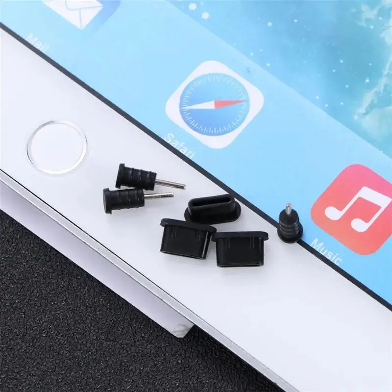 10 Pairs Type-C USB Dust Plugs – Silicone Covers for Phones