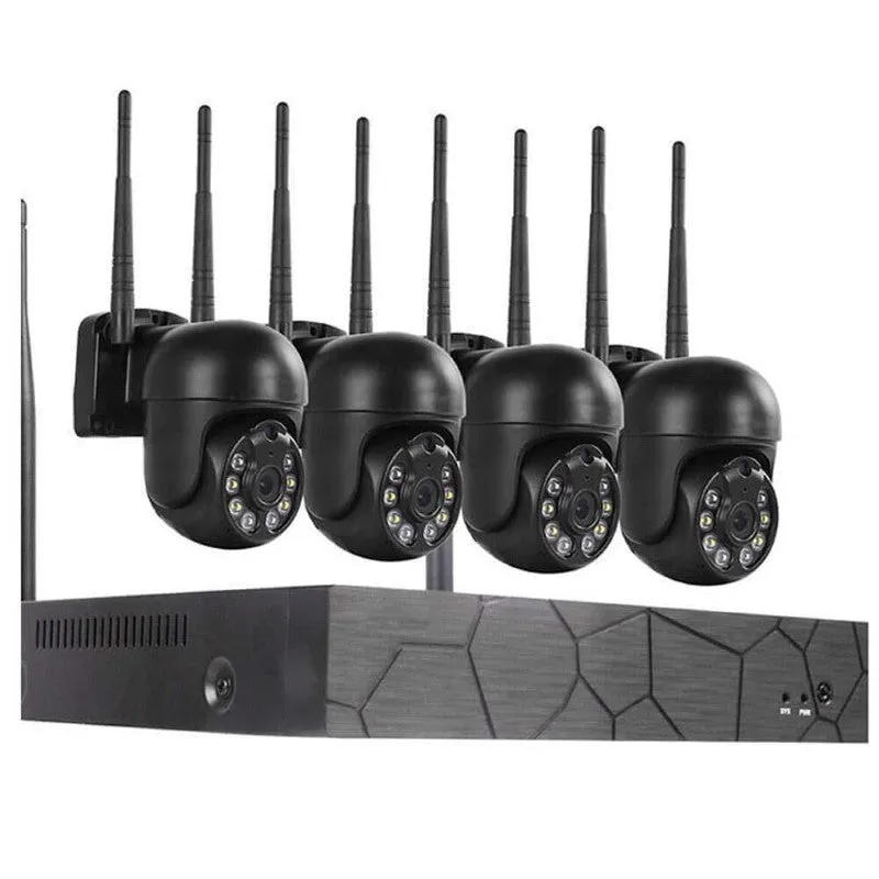 1080P 3MP PTZ Wireless Security Camera System