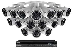 1080p Security Camera System with 16 Channel NVR and 16 2K (3MP) HD Cameras