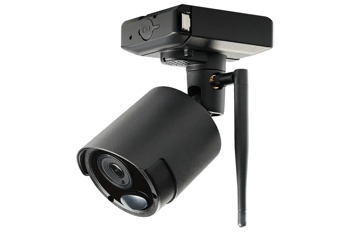 1080p Wire Free Camera System with Six Battery Powered Metal Cameras, 65ft Night Vision, Two-Way Audio, and a 1TB Hard Drive