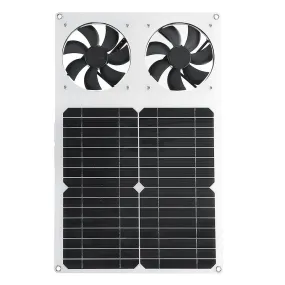 18V 12W Large Solar Panel Powerful Solar Air Purification Exhaust Straight Fan for Home Use