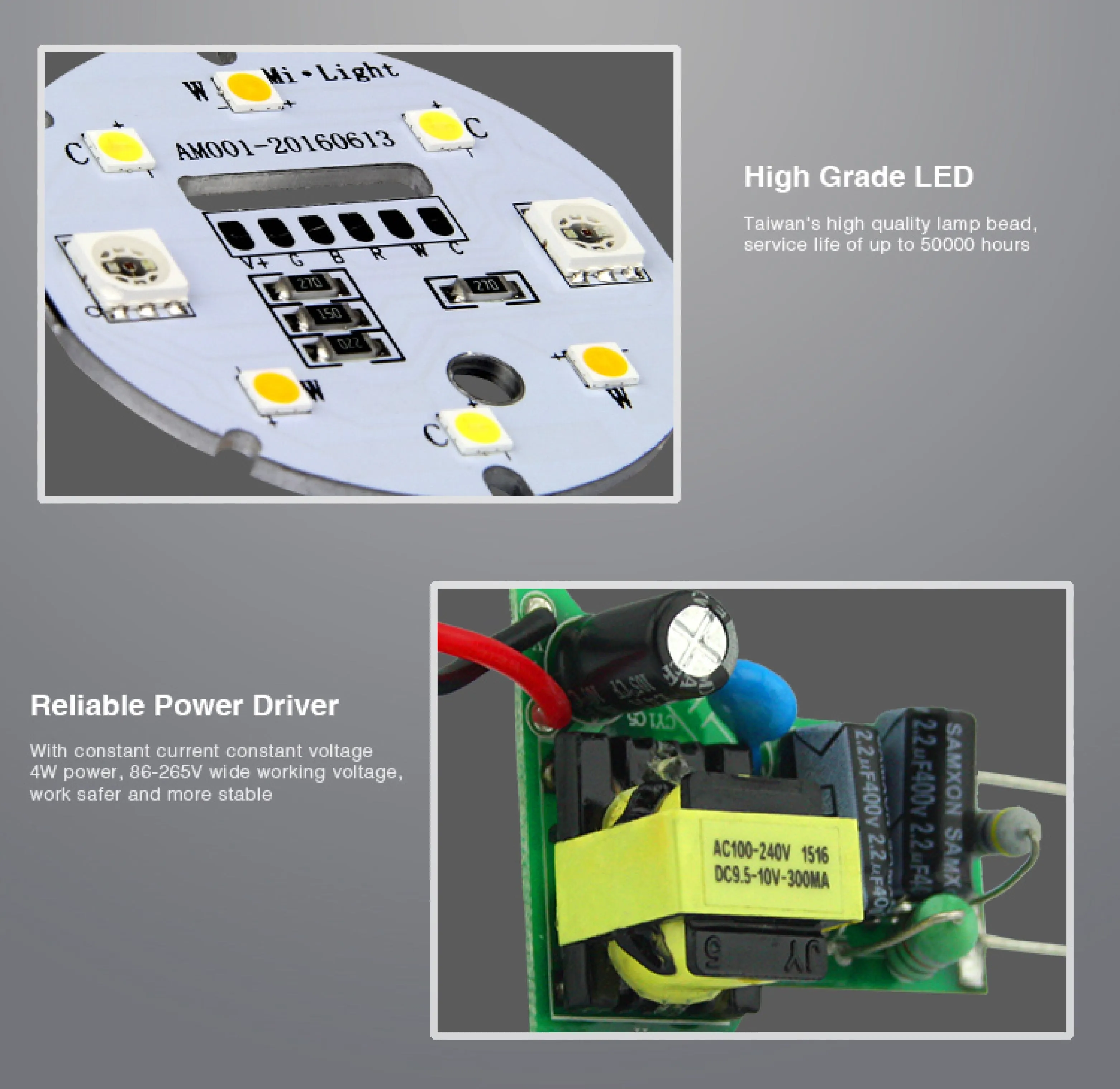 2.4GHz RF Remote-able 4W RGB CCT LED GU10 Bulb