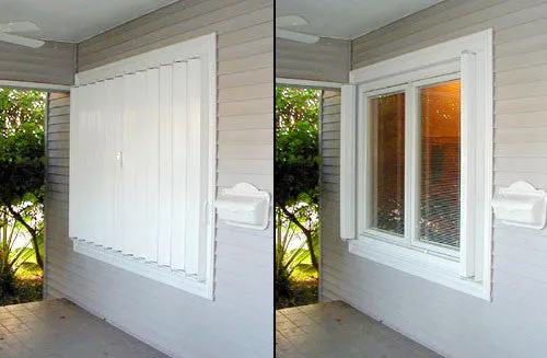 33" x 34.25" Folding Storm Shutter