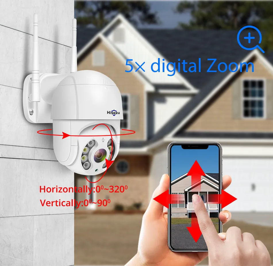 3MP Smart Wireless Security Camera Outdoor