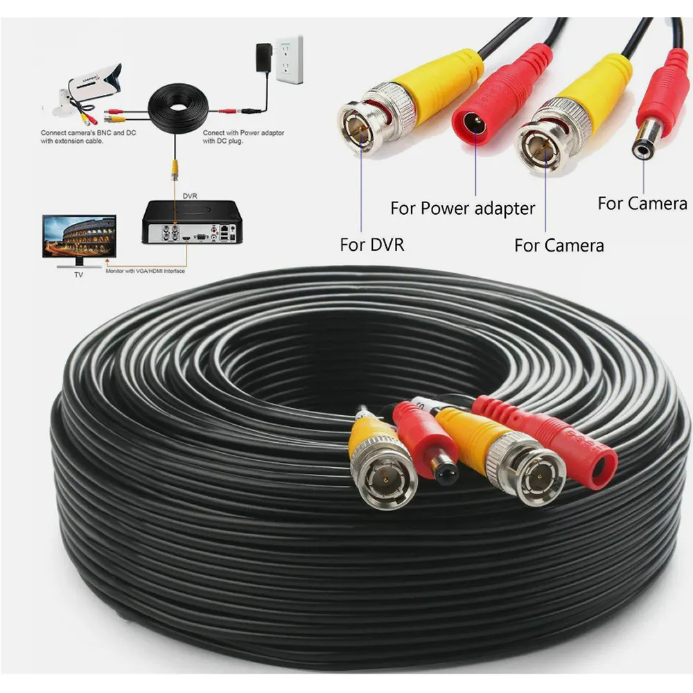 40M Data Transmission Security Camera Power Cable M24-11-4