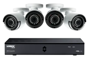 4MP Super HD 4 Channel Security System with 4 Super HD 4MP Cameras