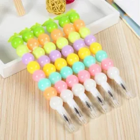 6-Piece Beadable Gel Ink Pens - Fun Stationery for School Kids