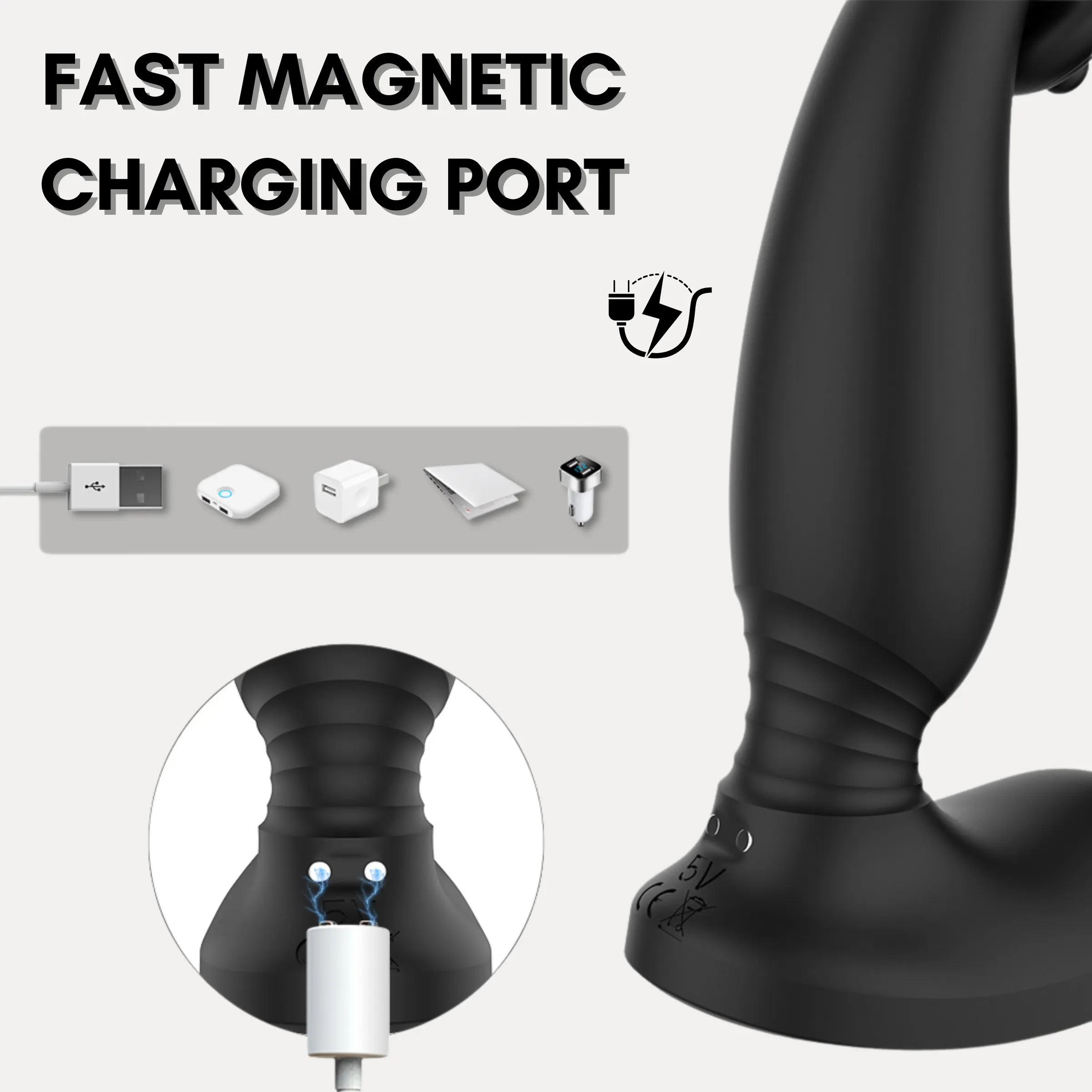 AdultLuxe Triple Targeter 3 in 1 Prostate Massager   Cock Ring with Remote