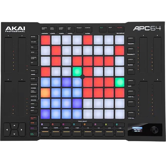 Akai APC64 Ableton Live Controller w/ 64 Pads, 8 Touch Strips