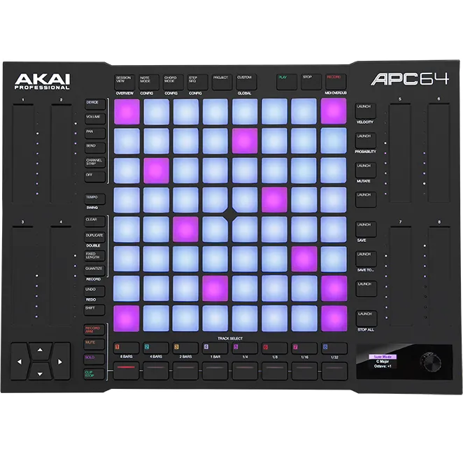 Akai APC64 Ableton Live Controller w/ 64 Pads, 8 Touch Strips