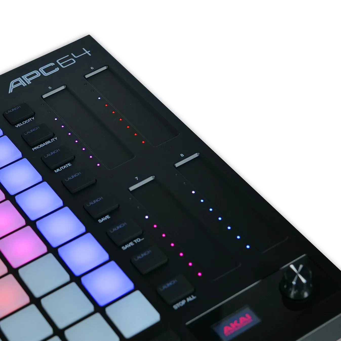 Akai APC64 Ableton Live Controller w/ 64 Pads, 8 Touch Strips