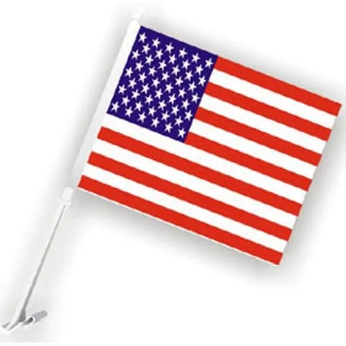 American Flag Car Flag Pack of 2