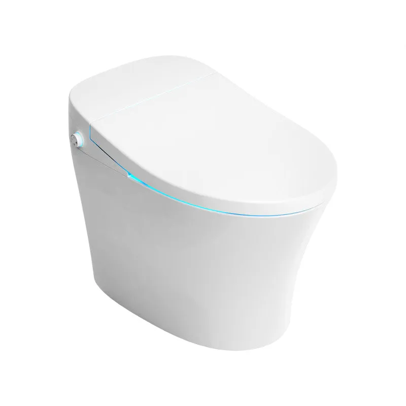 ANZZI ENVO Vail Elongated 1.28 GPF Smart Bidet Toilet in White with Remote Control, Heated Seat, Auto Flush, and Water Filter