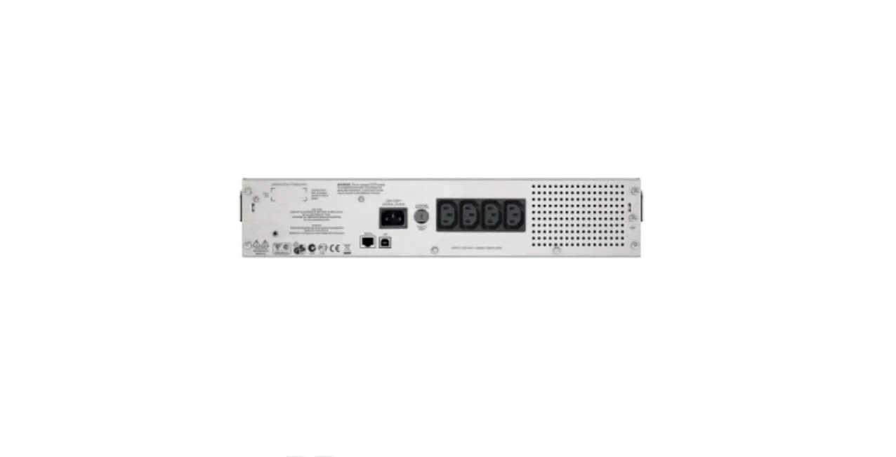 APC Smart-UPS C Line-Interactive 1 kVA 600W 230V 2U Rack Mount 4 AC Outlets