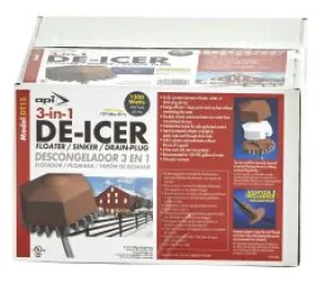 API 3-in-1 De-Icer, 1500 Watt