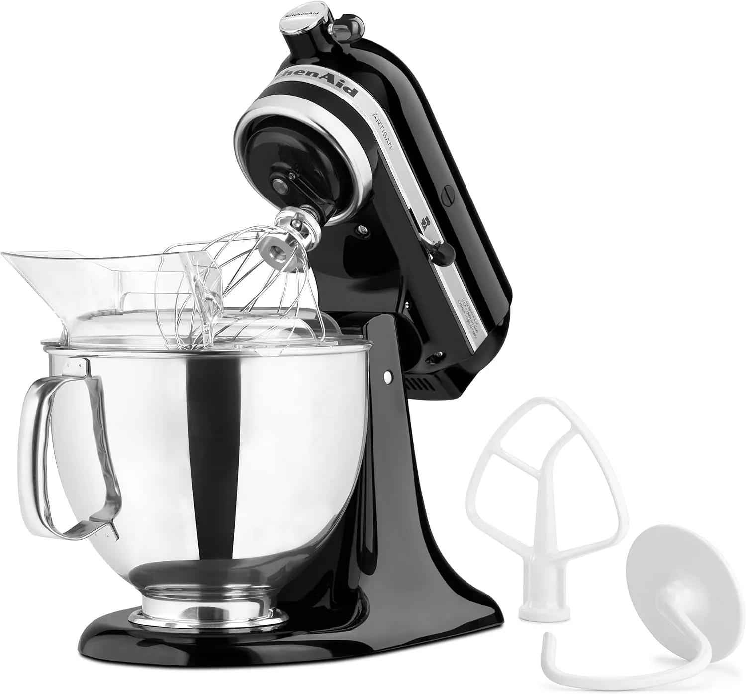 Artisan Series 5 Quart Tilt Head Stand Mixer with Pouring Shield KSM150PS, Onyx Black