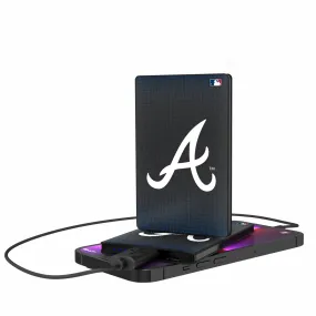 Atlanta Braves Linen 2500mAh Credit Card Powerbank