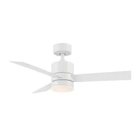 Axis 44 Inch Matte White 3500K LED Outdoor Smart Ceiling Fan