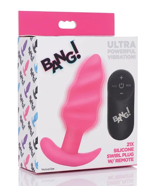 Bang! Vibrating Butt Plug with Remote Control