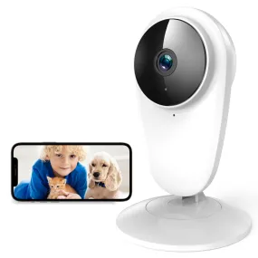 BJOptix™ Baby/Pet Indoor Smart Home Security Camera | Night, 1080HD, 2-Way Audio, Motion, Phone App