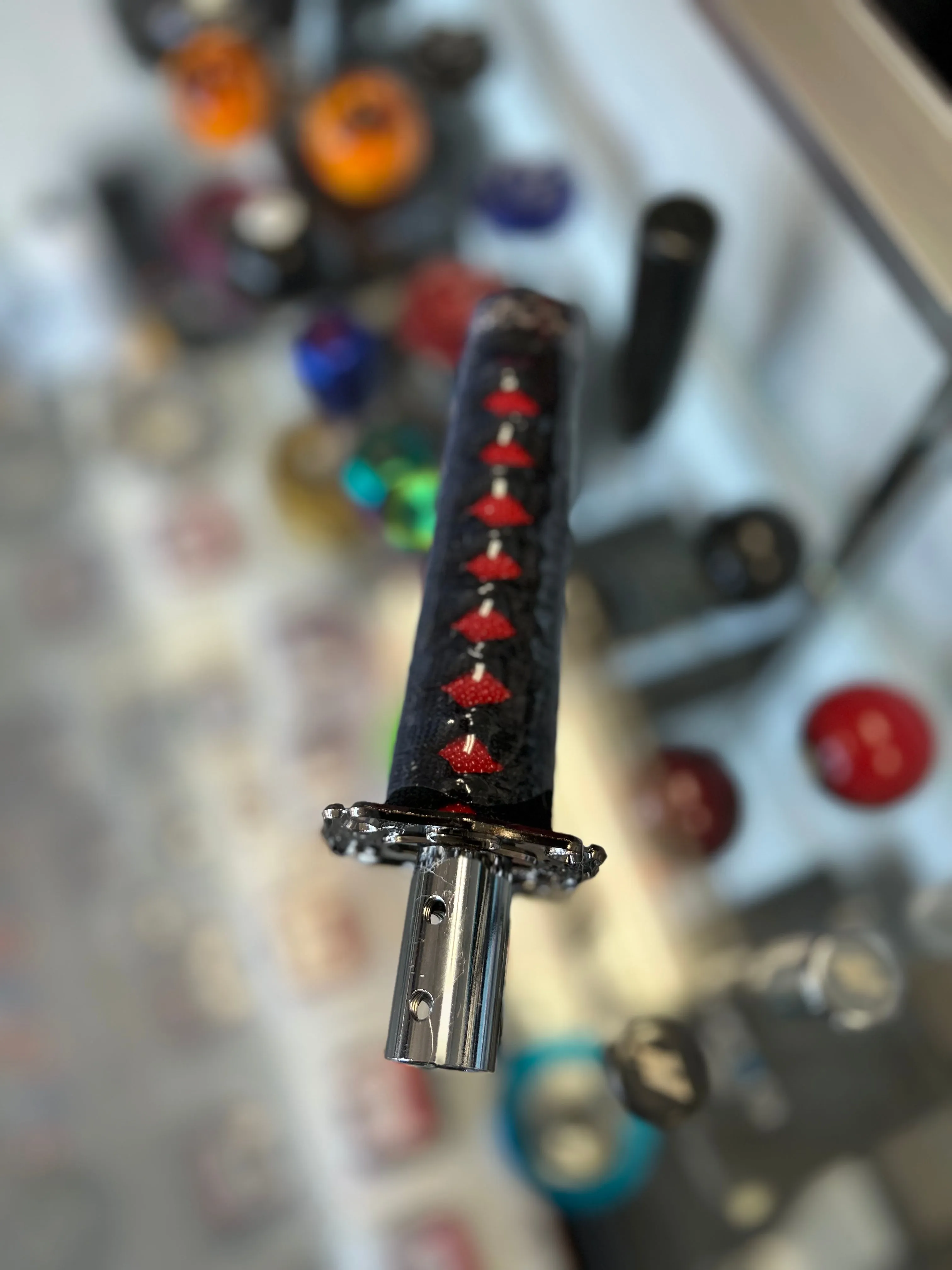 Black/Red Sword Shift knob