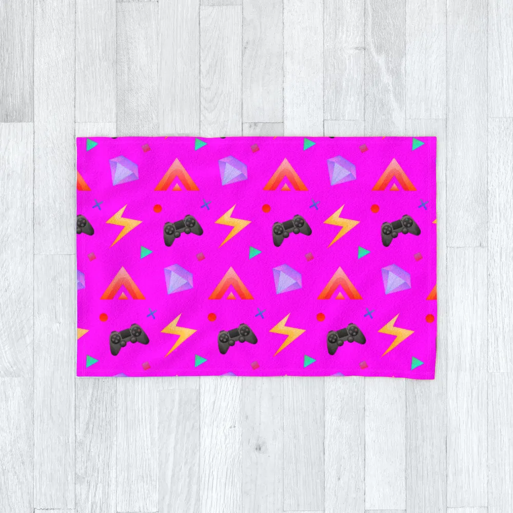 Blanket Throws - Gamers Play Pink