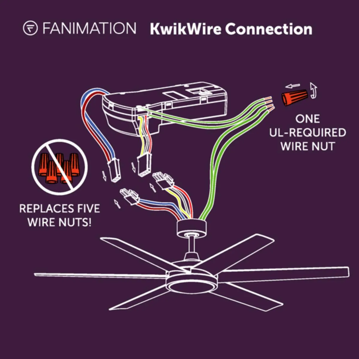 Brawn 64 Inch Matte White Outdoor Smart Ceiling Fan with LED CCT Select Light Kit and Remote