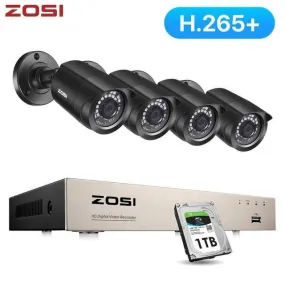 CCTV System 5MP Lite 8CH DVR Day/Night Home Surveillance Camera System