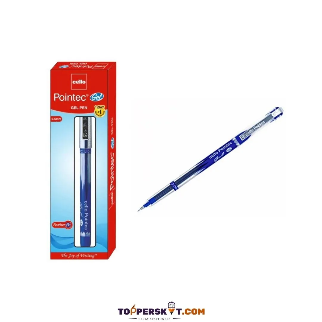 Cello Pointec Gel Pen – Blue ( Pack of 1 )