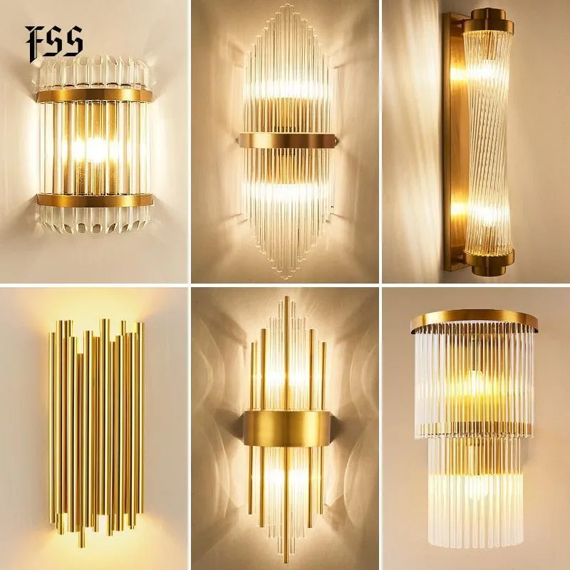 Chic Crystal-Embellished Wall Sconce - Contemporary Lighting for Home and Bathroom