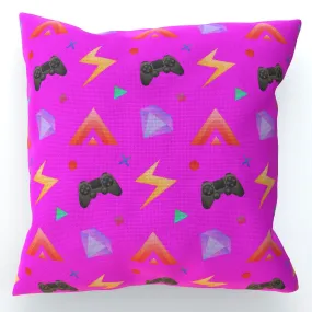 Cushion - Gamers Play Pink