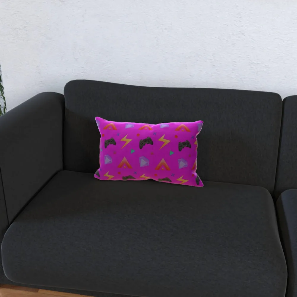 Cushion - Gamers Play Pink