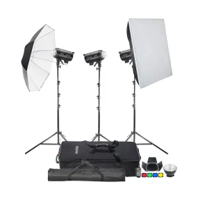 DP400IIIV Three Head Studio Flash Lighting Kit