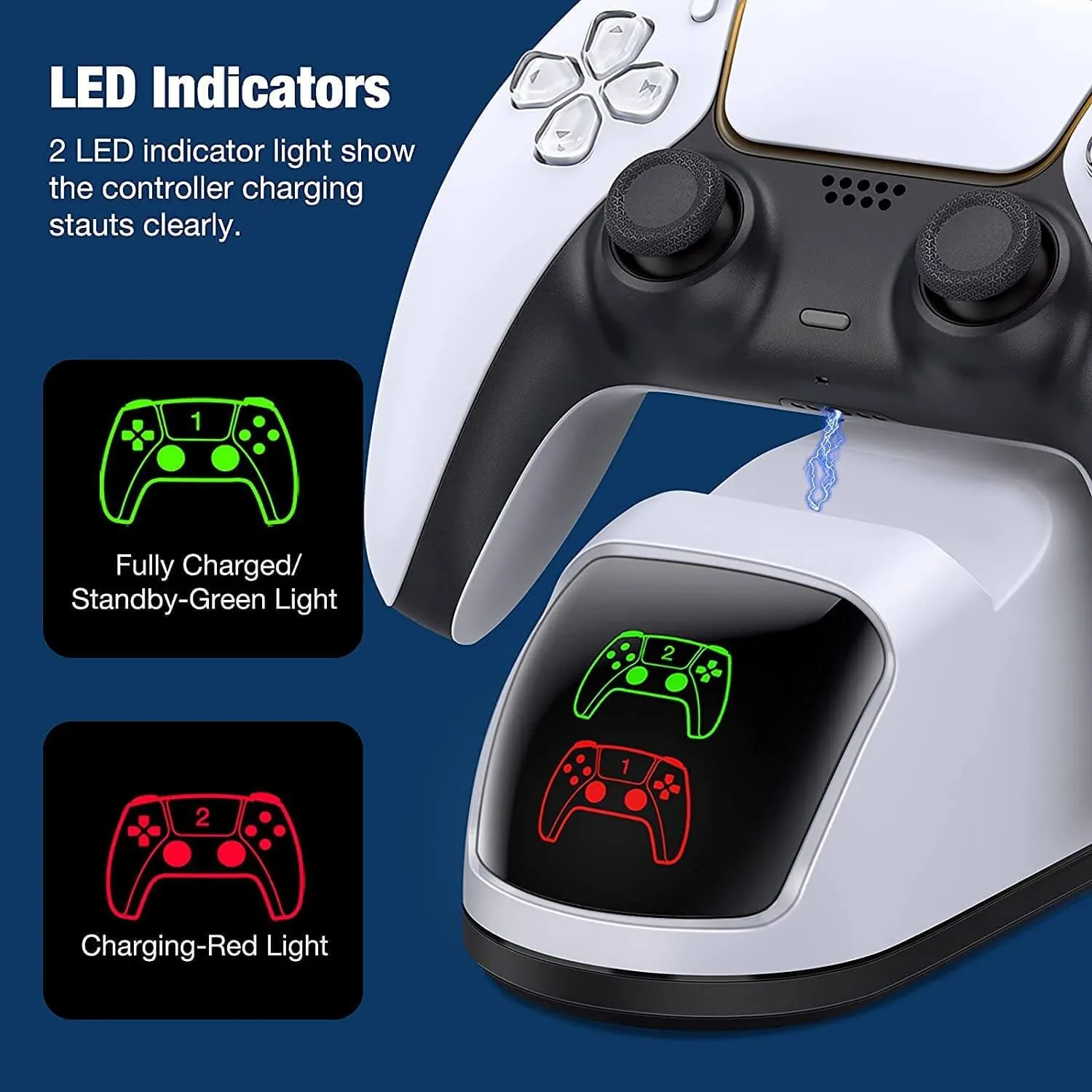 Dual Controller Charging Station for PS5