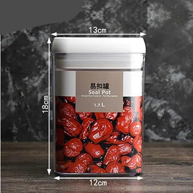 Efficient Heat-Resistant Storage Solution for a Neat Kitchen and Snack Preservation