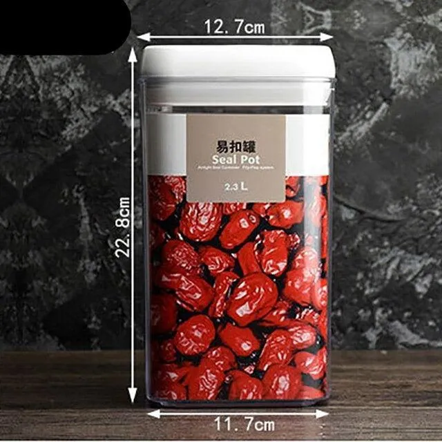 Efficient Heat-Resistant Storage Solution for a Neat Kitchen and Snack Preservation