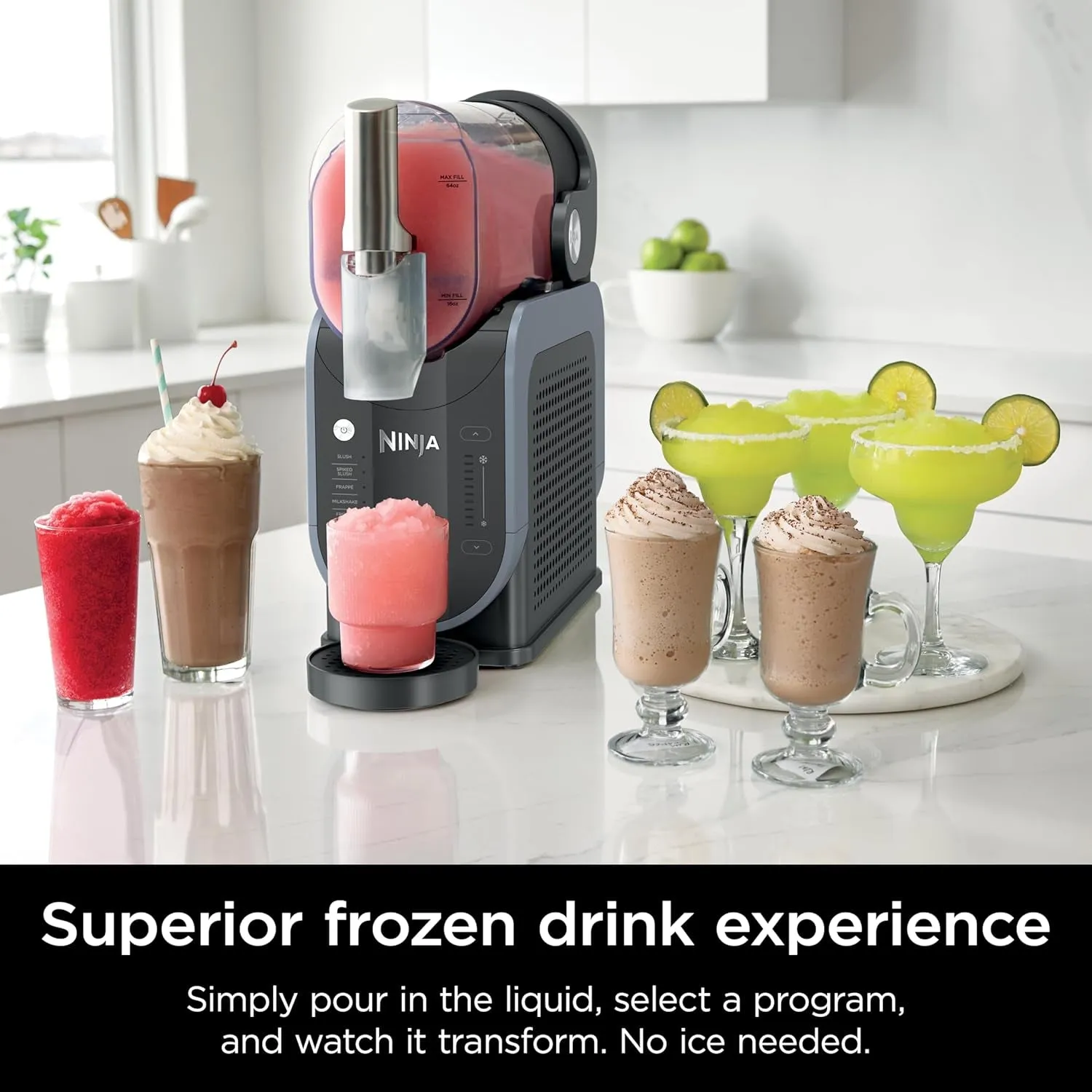 FS301 Professional Maker with Rapidchill Technology, 88 Oz Drink & Slushie Machine, 5 Preset Programs, Frozen Margaritas,