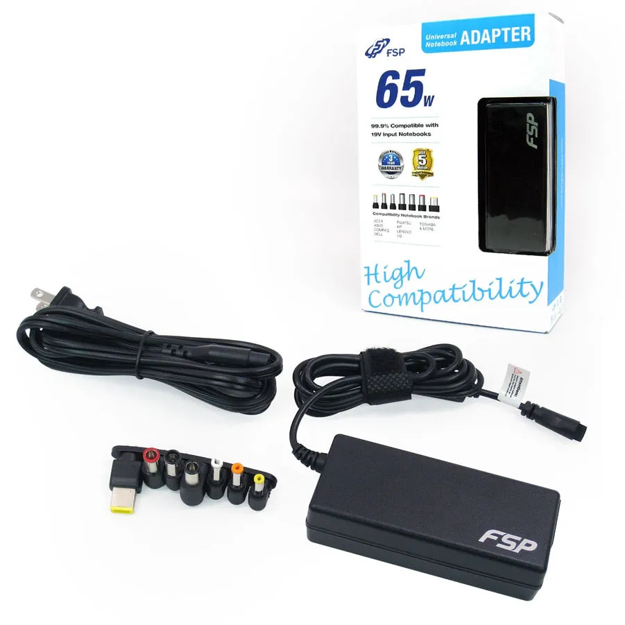 FSP Notebook 65W Universal Adapter