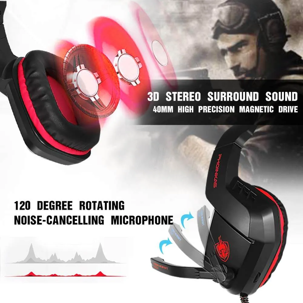 Gaming Headset 3.5mm AUX Jack Gaming Headphones