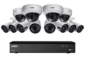 HD 1080p Home Security System featuring 8 Ultra Wide Angle Cameras and 4 PTZs