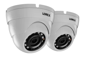 HD 1080p Weatherproof IR Dome Security Cameras (2-pack)