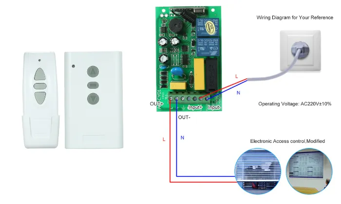 Intelligent RF Wireless Remote Control Switch