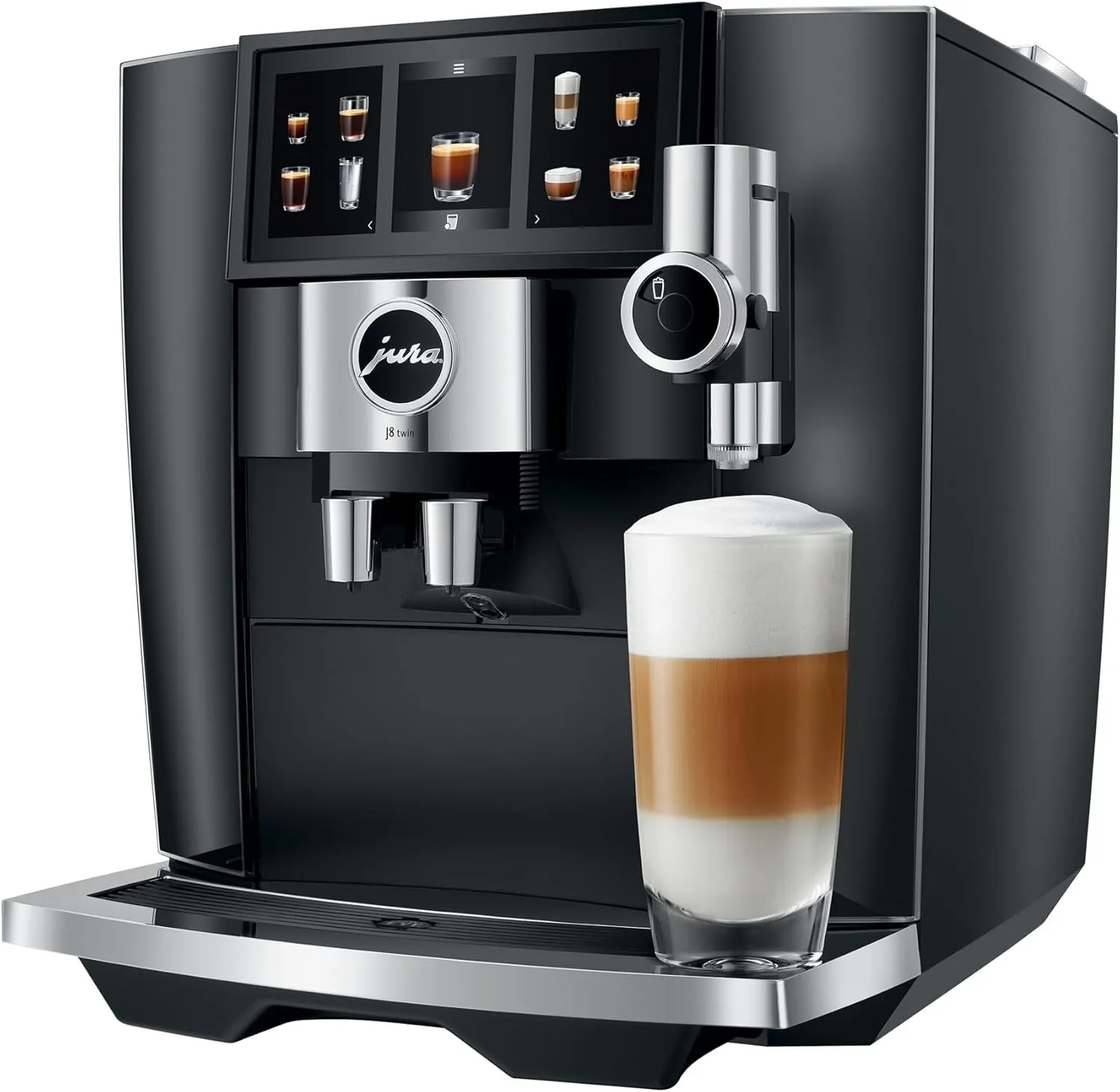 J8 Twin Diamond Black 15658 Automatic Coffee Machine