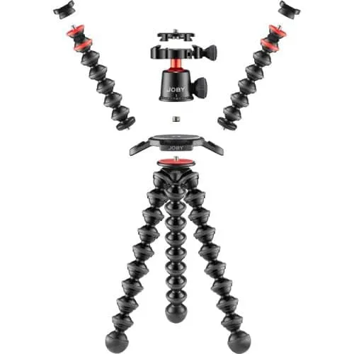 Joby GorillaPod 3K PRO Rig (Black/Charcoal/Red)