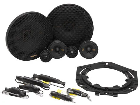 Kicker 51KSS365 6.5" 160W 4-Ohm 3-Way Component Speakers=Tweeters  KSS365