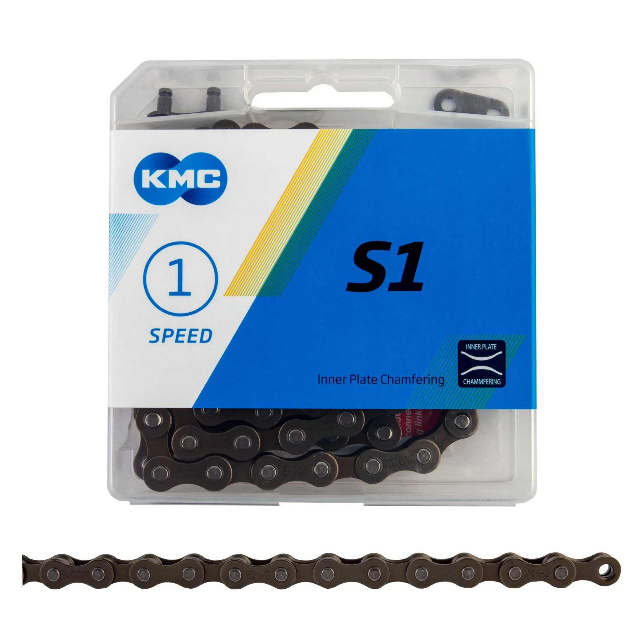 KMC S1 Chain - Single Speed 1/2" x 1/8", 112 Links