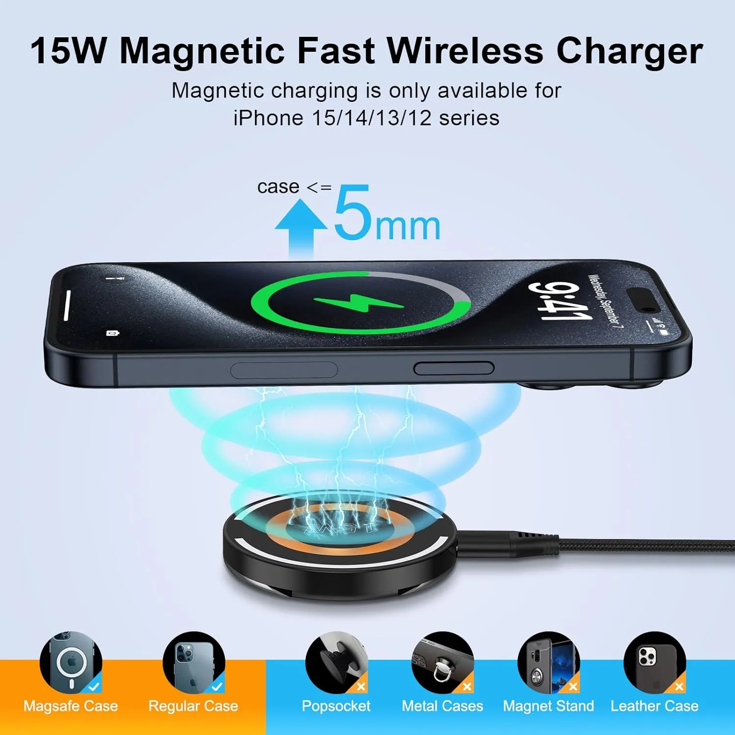 Mag-Safe Wireless Charging Station iPhone 16 Pro Max