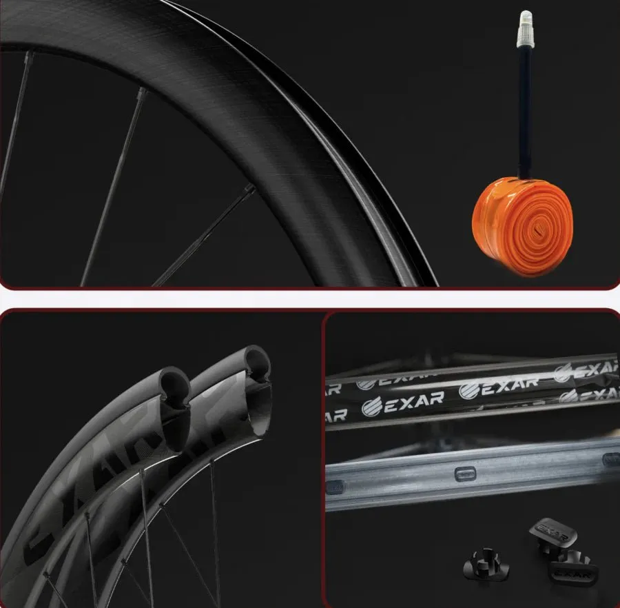 Magene Exar UltraDark DB405 Disc Brake Carbon Wheelset-40/45mm