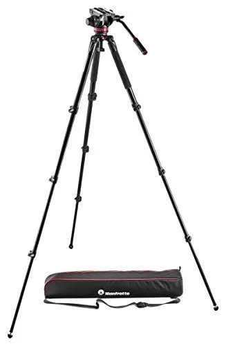 Manfrotto Professional Fluid Video System with Aluminum Legs and Mid Spreader